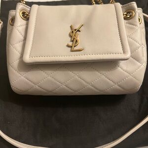 Yves Saint Laurent YSL Mini Lolita Bag in White Lambskin - New